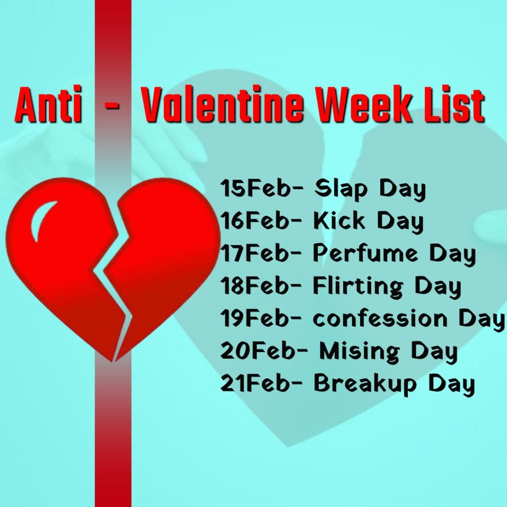 Valentine Week days | Anti Valentine Week Days 2025 -03