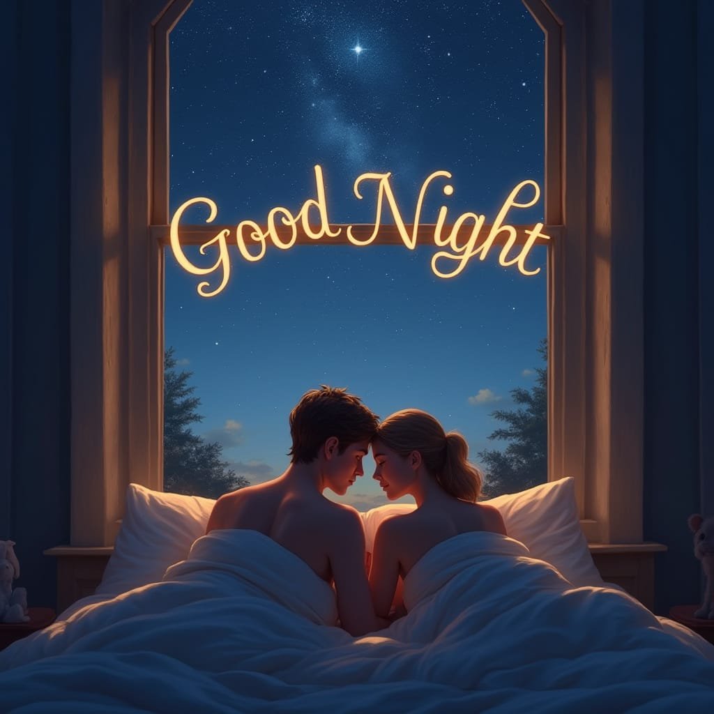 square poster good night hindi