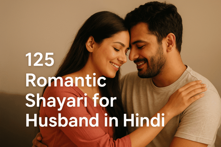 Romantic Shayari for Husband in Hindi