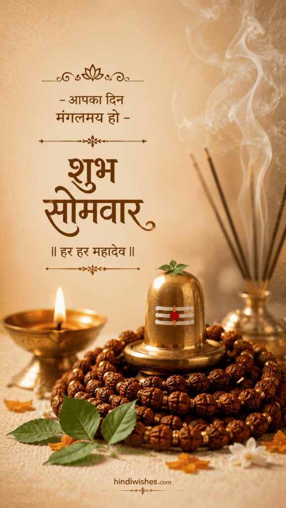 शुभ सोमवार इमेजेज 2026 – महादेव की शुभकामनाएं | Best HindiWishes 5 Shubh Somwar Har Har Mahadev