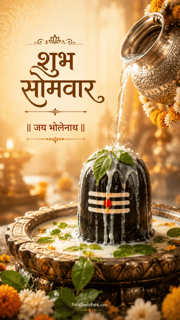 शुभ सोमवार इमेजेज 2026 – महादेव की शुभकामनाएं | Best HindiWishes 3 Shubh somwar Jai Bholenath HD