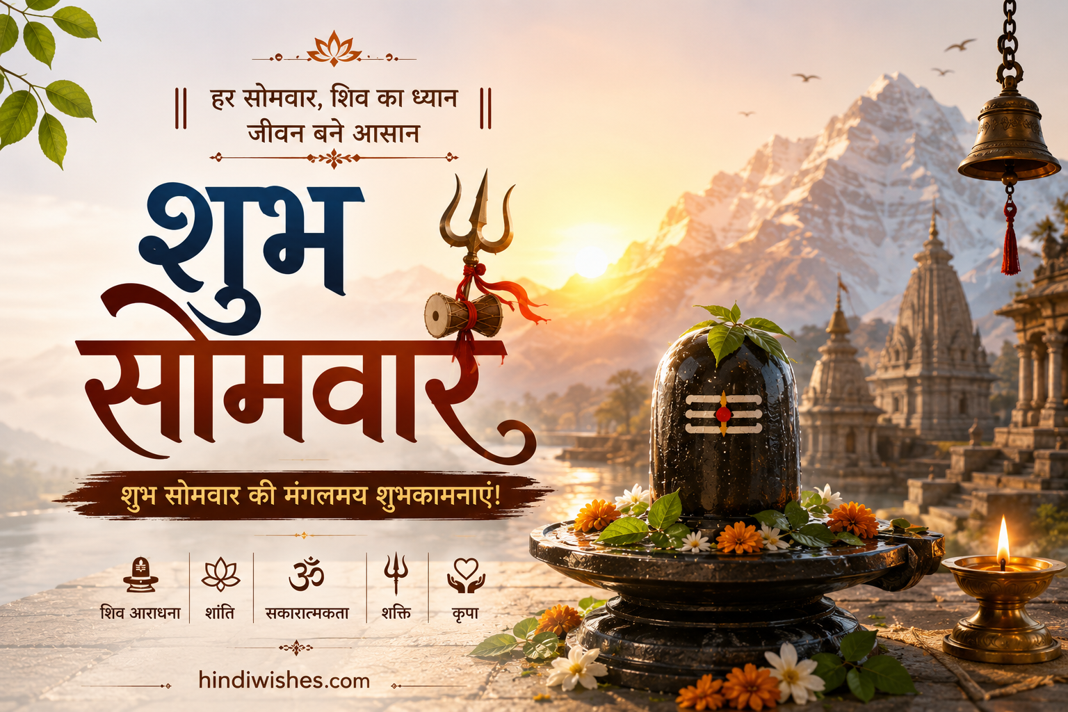 शुभ सोमवार इमेजेज 2026 – महादेव की शुभकामनाएं | Best HindiWishes 1 शुभ सोमवार की शुभकामनाएं महादेव इमेज