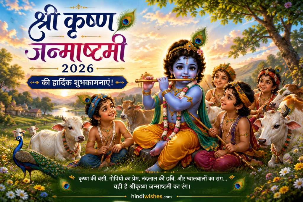 श्री कृष्ण जन्माष्टमी 2026 की शुभकामनाएं इमेजेज – Best Images व Wallpapers 5 हैप्पी जन्माष्टमी फोटो डाउनलोड