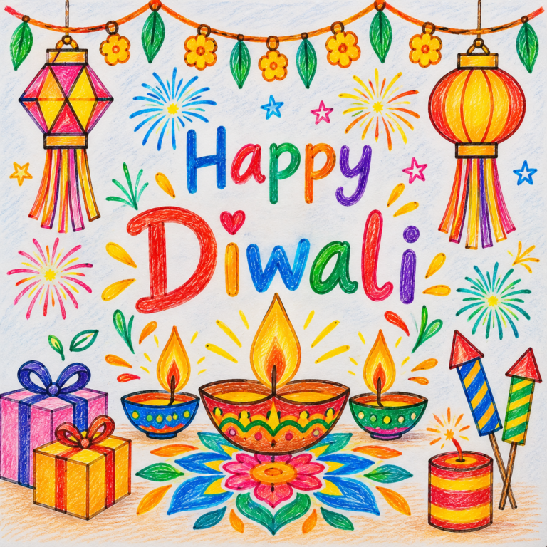 Diwali School Project Images 2026