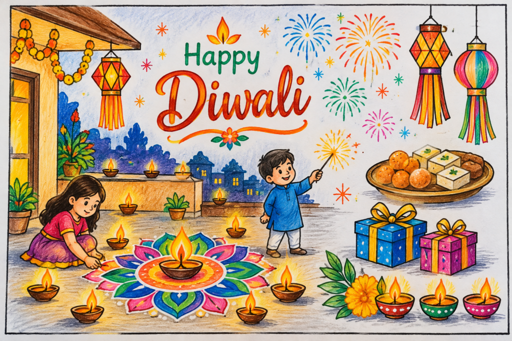 Happy diwali School Projects