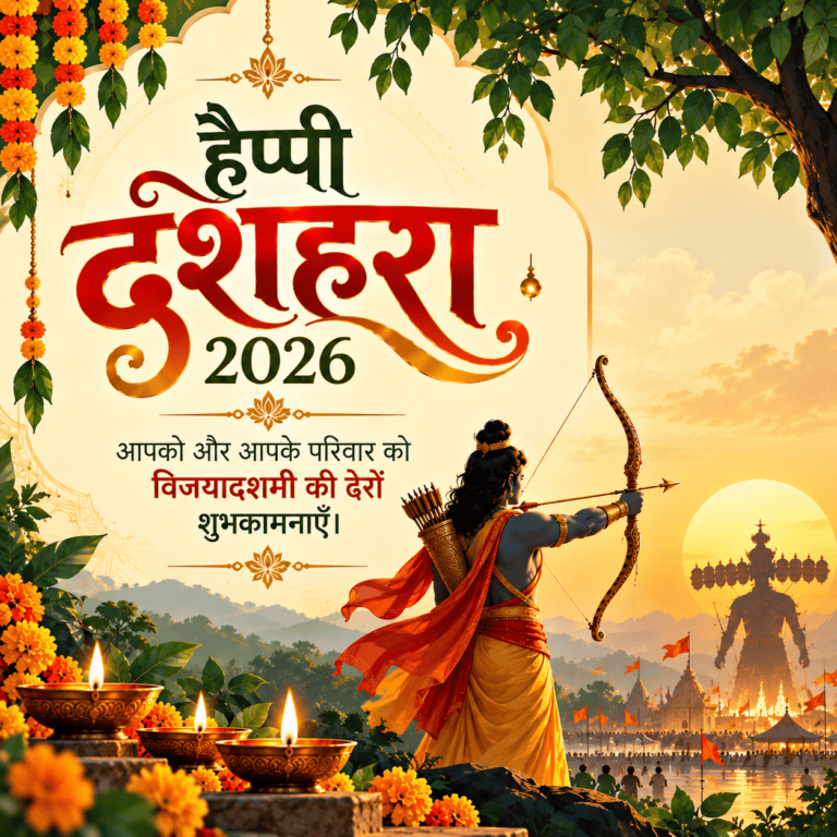 Happy Dussehra 2026 Wishes in Hindi | HindiWishes Images